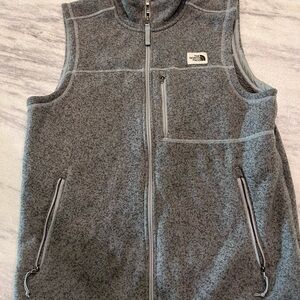The North Face Gray Fleece Vest. Medium